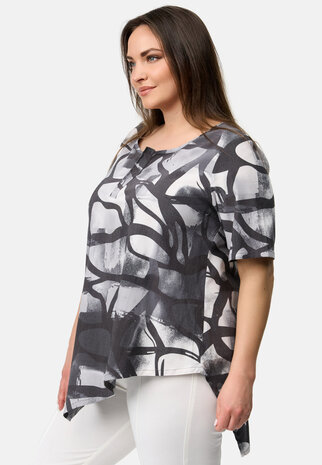 Kekoo blouse/shirt  Nevia grijs print