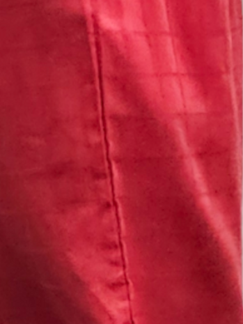 Broek La-Bass, rood, rekbare taille