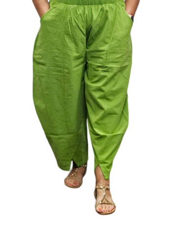 Broek 100% katoen groen