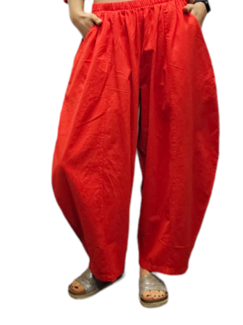 Ballonbroek rood 100% katoen