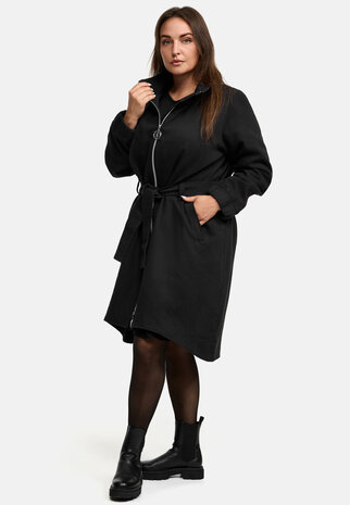 Kekoo Trench coat 'Velvet' zwart