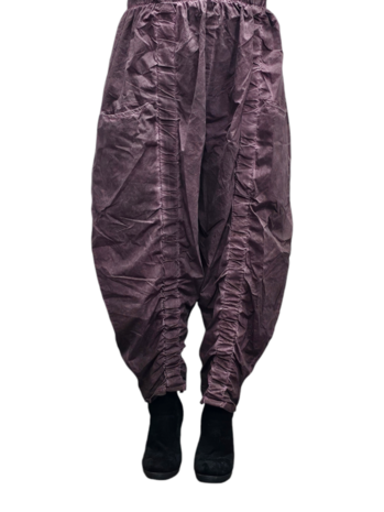 Aparte broek aubergine stone washed