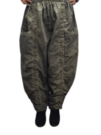 Aparte broek armygroen stone washed