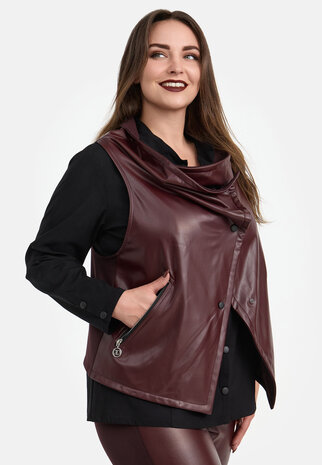 Kekoo vest 'Grace' bordeaux 