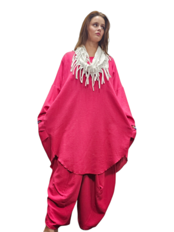 Jurk-tuniek-Malina-fuchsia