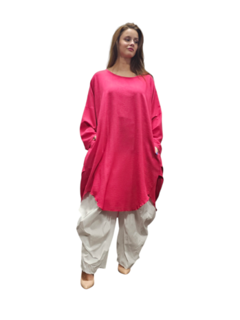 Jurk-tuniek-Malina-fuchsia