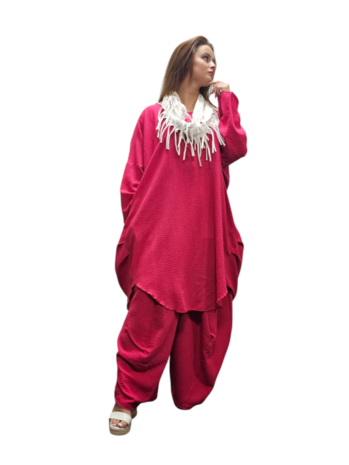 Jurk-tuniek-Malina-fuchsia