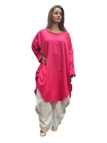 Jurk-tuniek-Malina-fuchsia