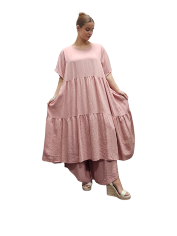 Strokenjurk oud roze