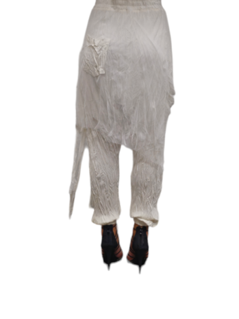 Aparte broek offwhite met rekbare taille