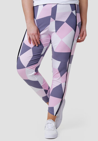  Legging roze/wit/grijs legging zakken, Kekoo