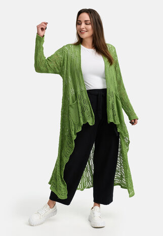 Kekoo lang vest groen