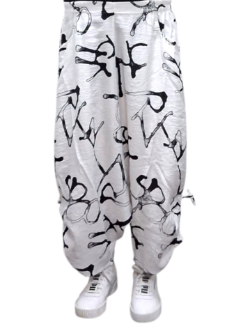 Kekoo harembroek 'Aria' wit print