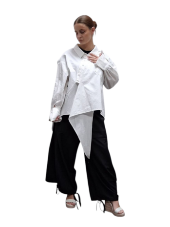 Broek-zwart-asymmetrische zoom