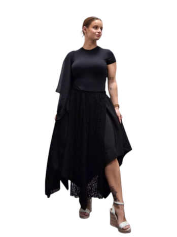 Rok-zwart-asymmetrische zoom