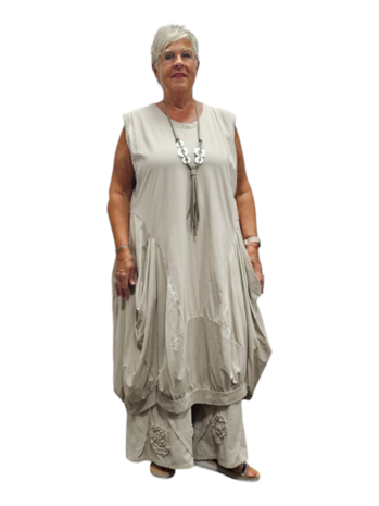 Ballonjurk tricot zand