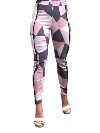  Legging roze/wit/grijs legging zakken, Kekoo