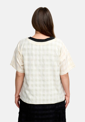 Kekoo shirt 'Vento' creme