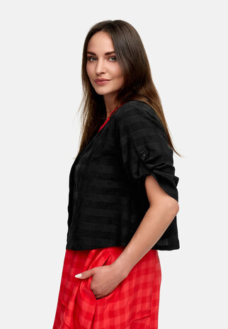 Kekoo bolero 'Vento' zwart