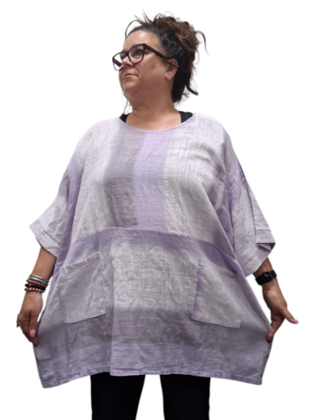 Tuniek La Bass lila/wit
