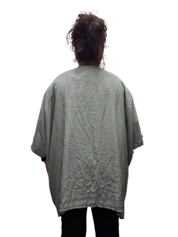Wijde tuniek La Bass groen print
