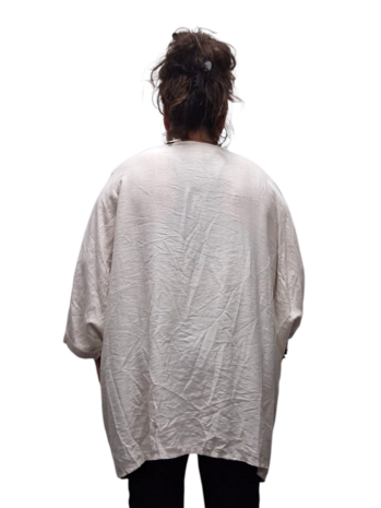 Wijde tuniek La Bass zand print