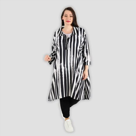 Zomerblouse Aline  in lichte popeline kwaliteit