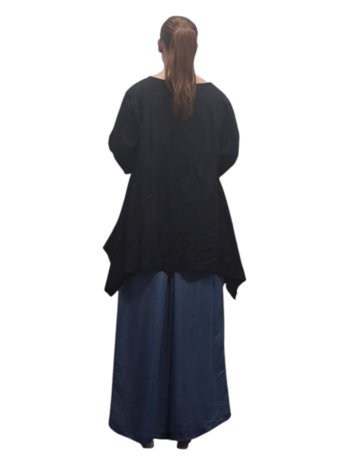 Shirt zwart A-lijn 100% cotton