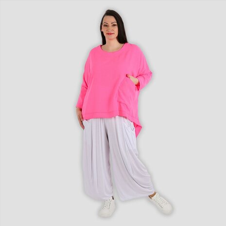 Wijde tuniek/shirt Marcy fuchsia
