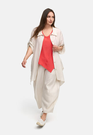 Kekoo lange blouse Ibiza champagne