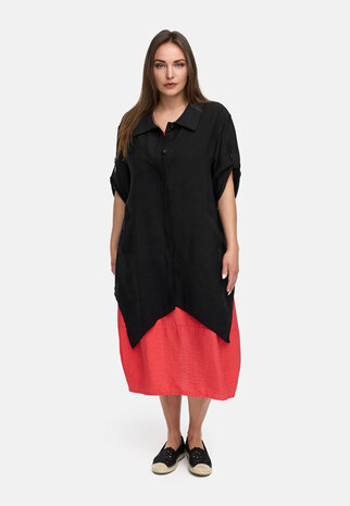 nakijken Kekoo lange blouse Ibiza zwart