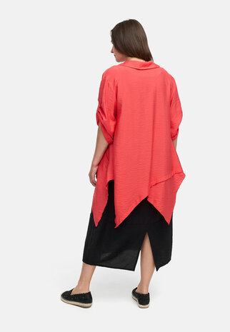 Kekoo lange blouse Ibiza rood