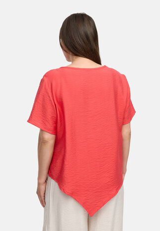Kekoo asymmetrische tuniek Ibiza rood