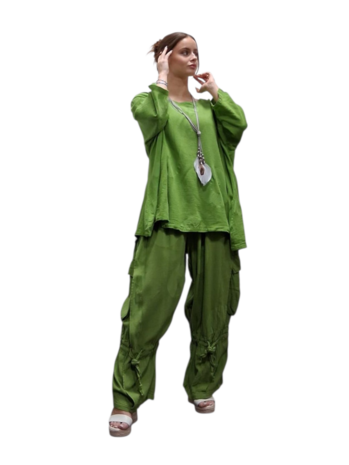 Shirt-groen-A-lijn-100-cotton