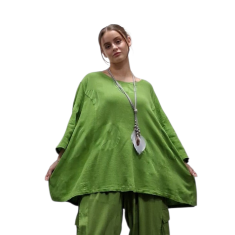 Shirt-groen-A-lijn-100-cotton