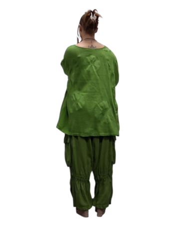 Shirt-groen-A-lijn-100-cotton