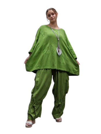 Shirt-groen-A-lijn-100-cotton