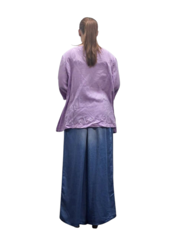 Shirt-lila-A-lijn-100-cotton