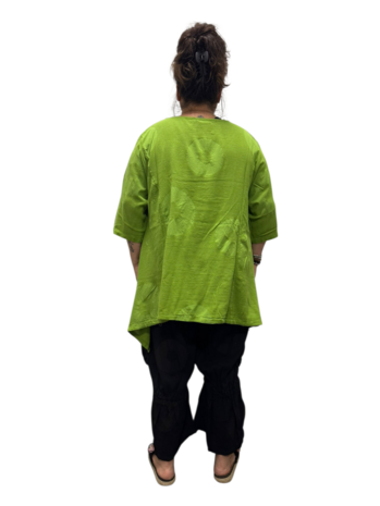 Shirt A-lijn 100% cotton groen