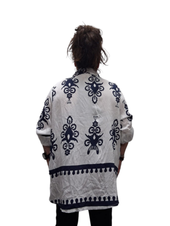 Blouse La Bass wit print