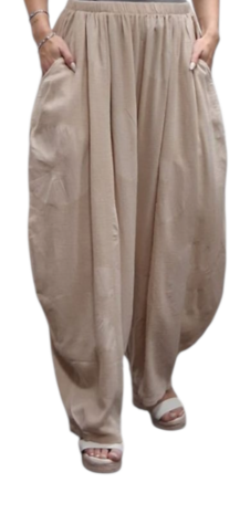 Broek  zand 100% katoen