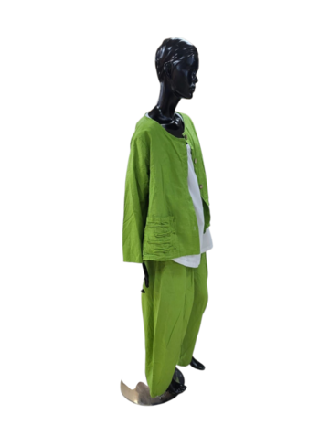 Jasje/vest groen met knoopsluiting