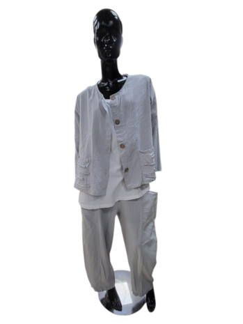 Jasje/vest grijs met knoopsluiting