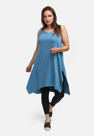 Kekoo mouwloze jurk/top Solail blauw