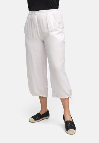 Kekoo Broek 7/8 Uni 'Serra' wit
