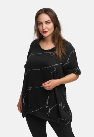 Kekoo Longshirt 'Serra' zwart