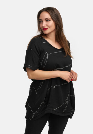 Kekoo Longshirt 'Serra' zwart