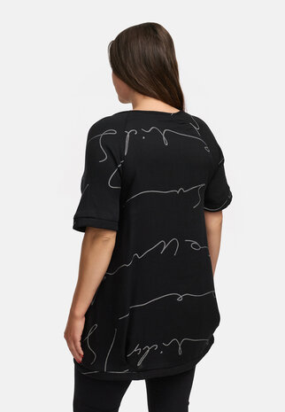 Kekoo Longshirt 'Serra' zwart