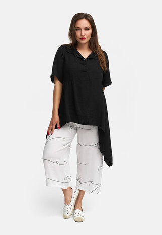 Kekoo lange blouse 'Serra' zwart