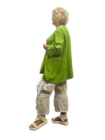 Shirt-groen-A-lijn-100-cotton
